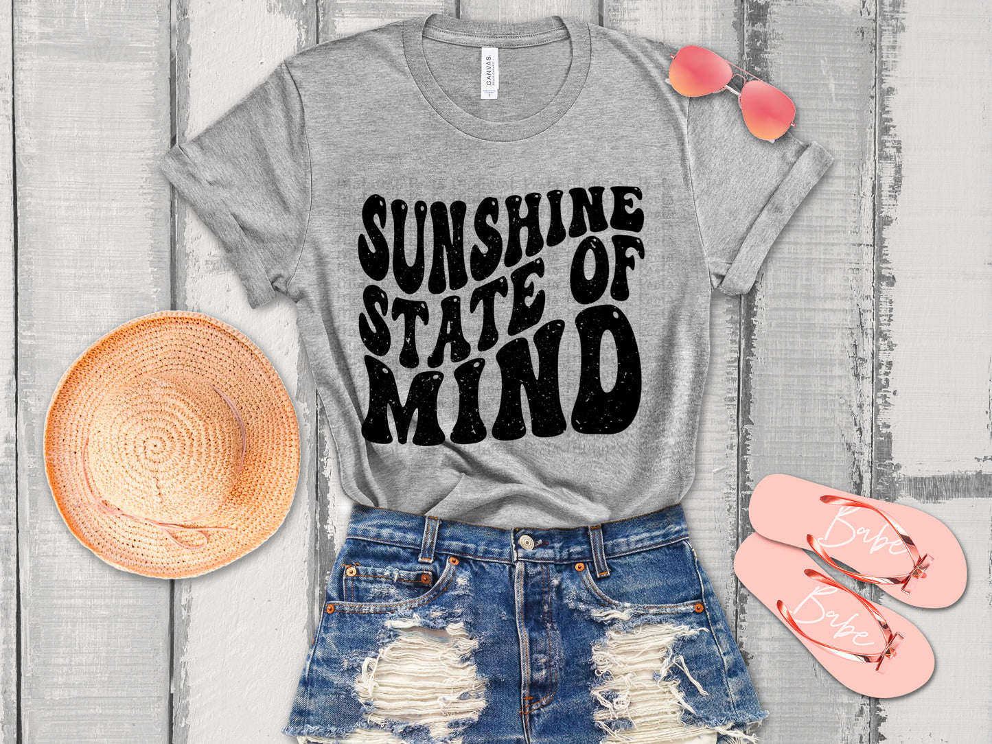Sunshine State Of Mind Blk Sublimation Print