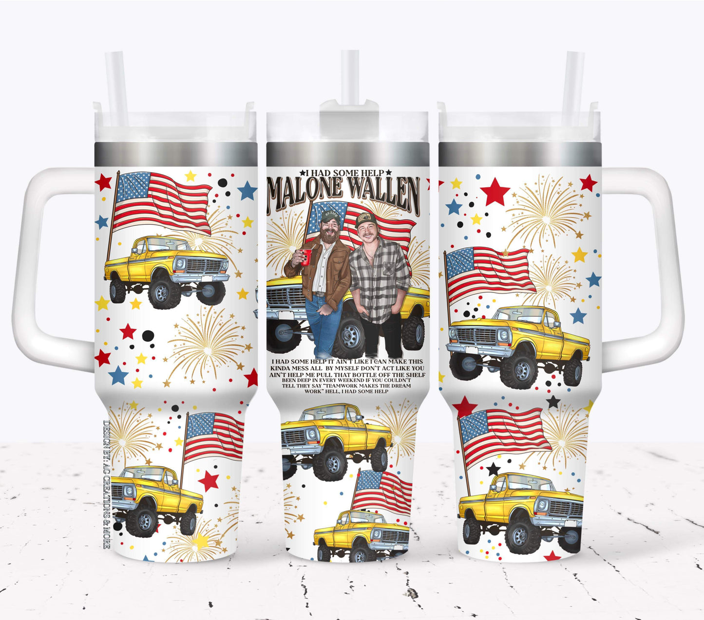 MW I Had some help 40oz Tumbler Sub Print