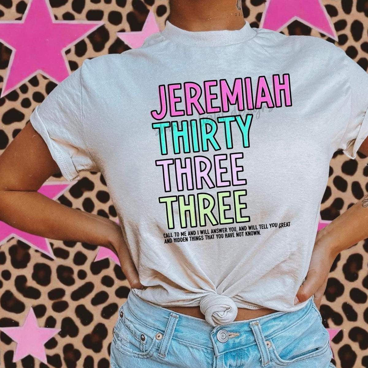 DTF Print Jeremiah 33:3
