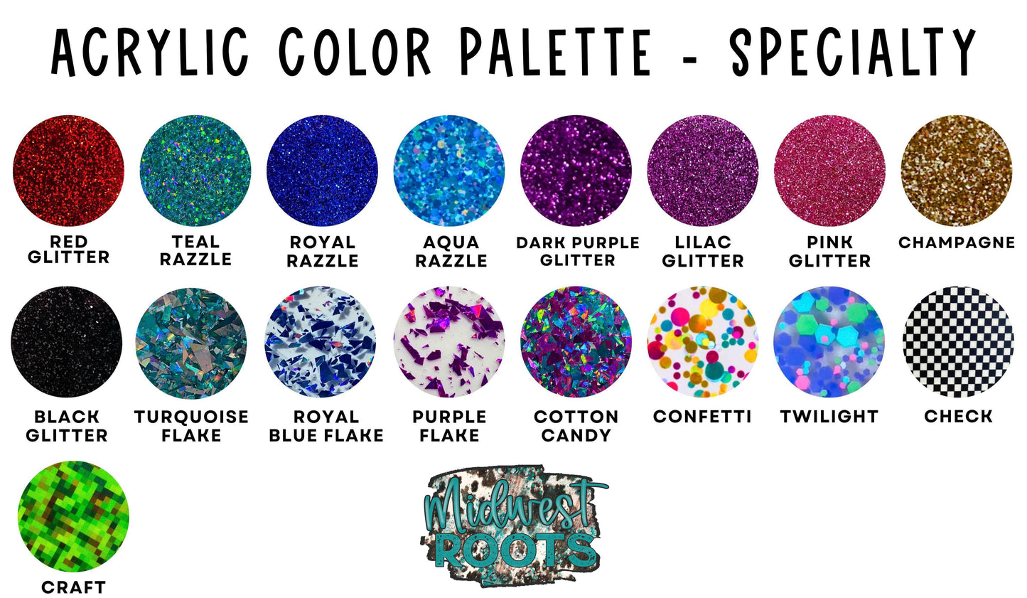 Acrylic Name Bookmarks Clip Style