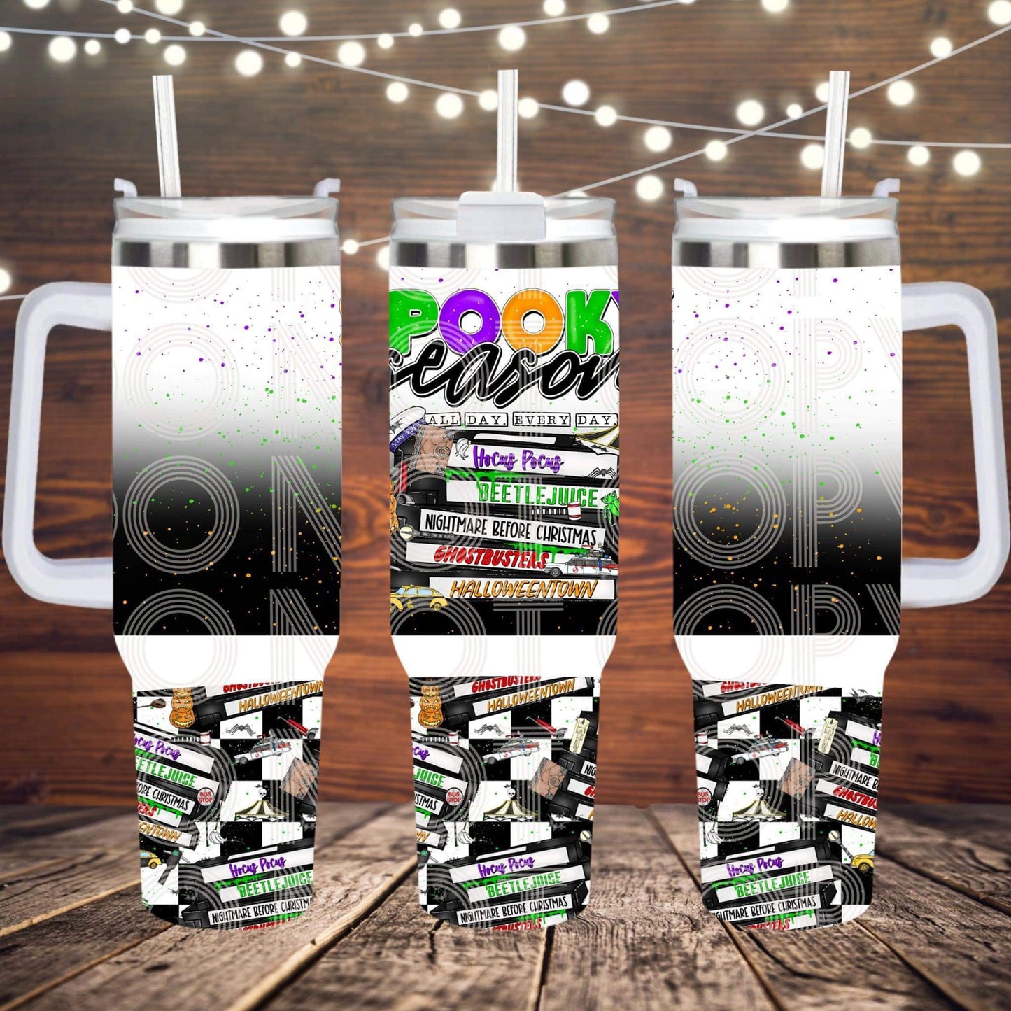 Spooky Season Tumbler Sublimation Print