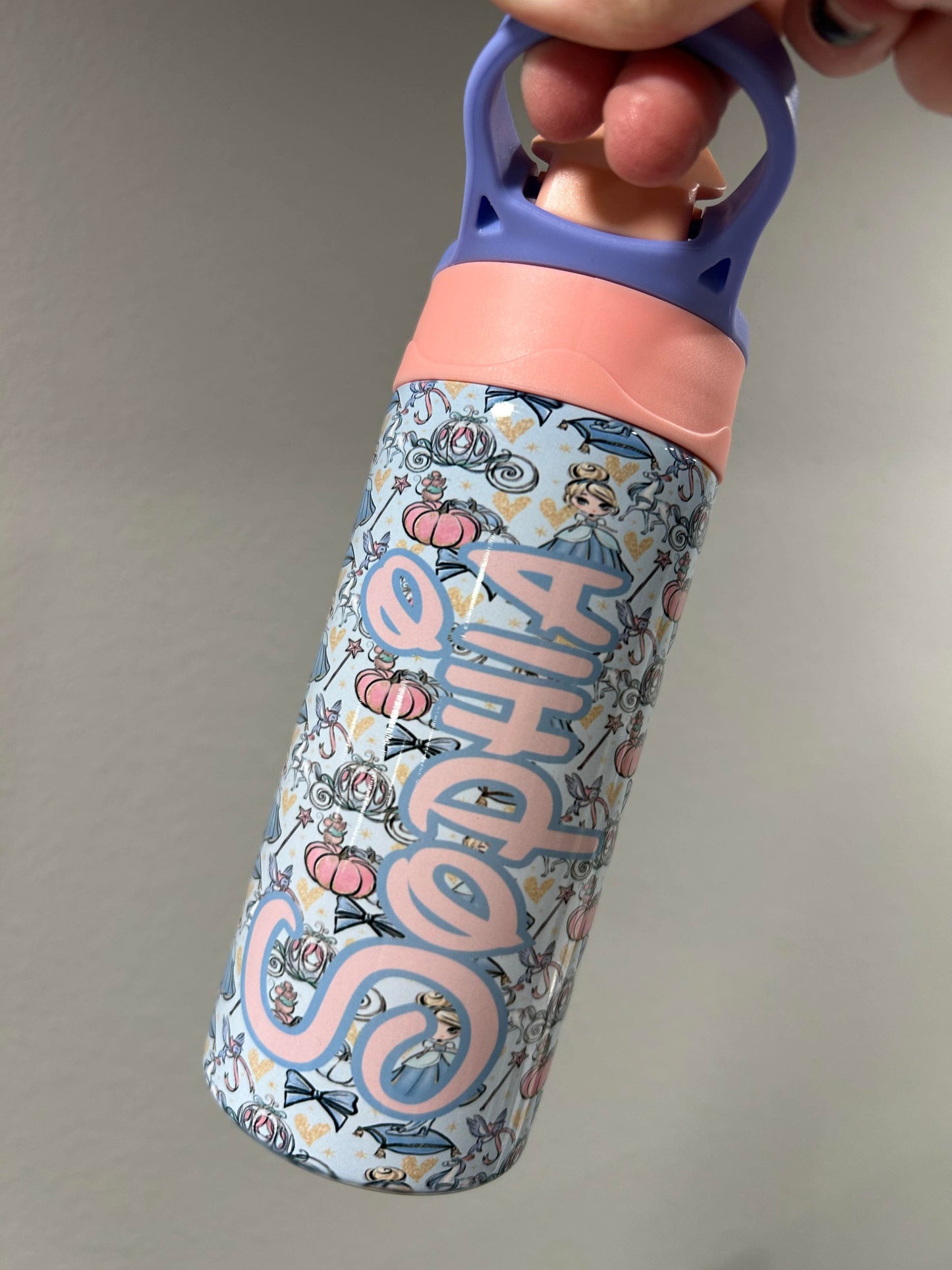 Cinderella Kids Sippy Cup or Water Bottle