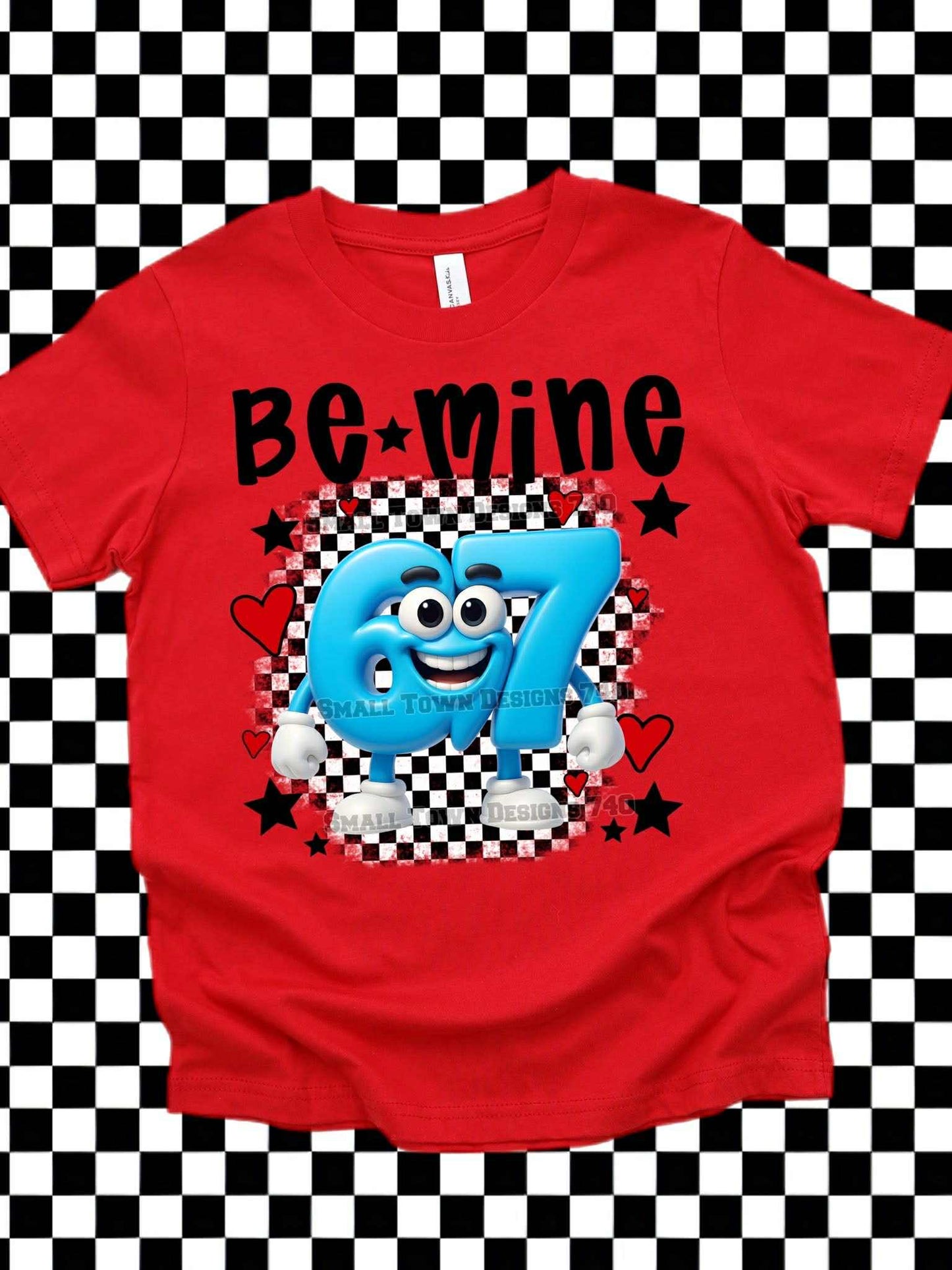 6 7 Be Mine Kids Top