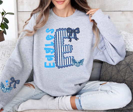 WS Completed Kid Top Seersucker Eagles Blue