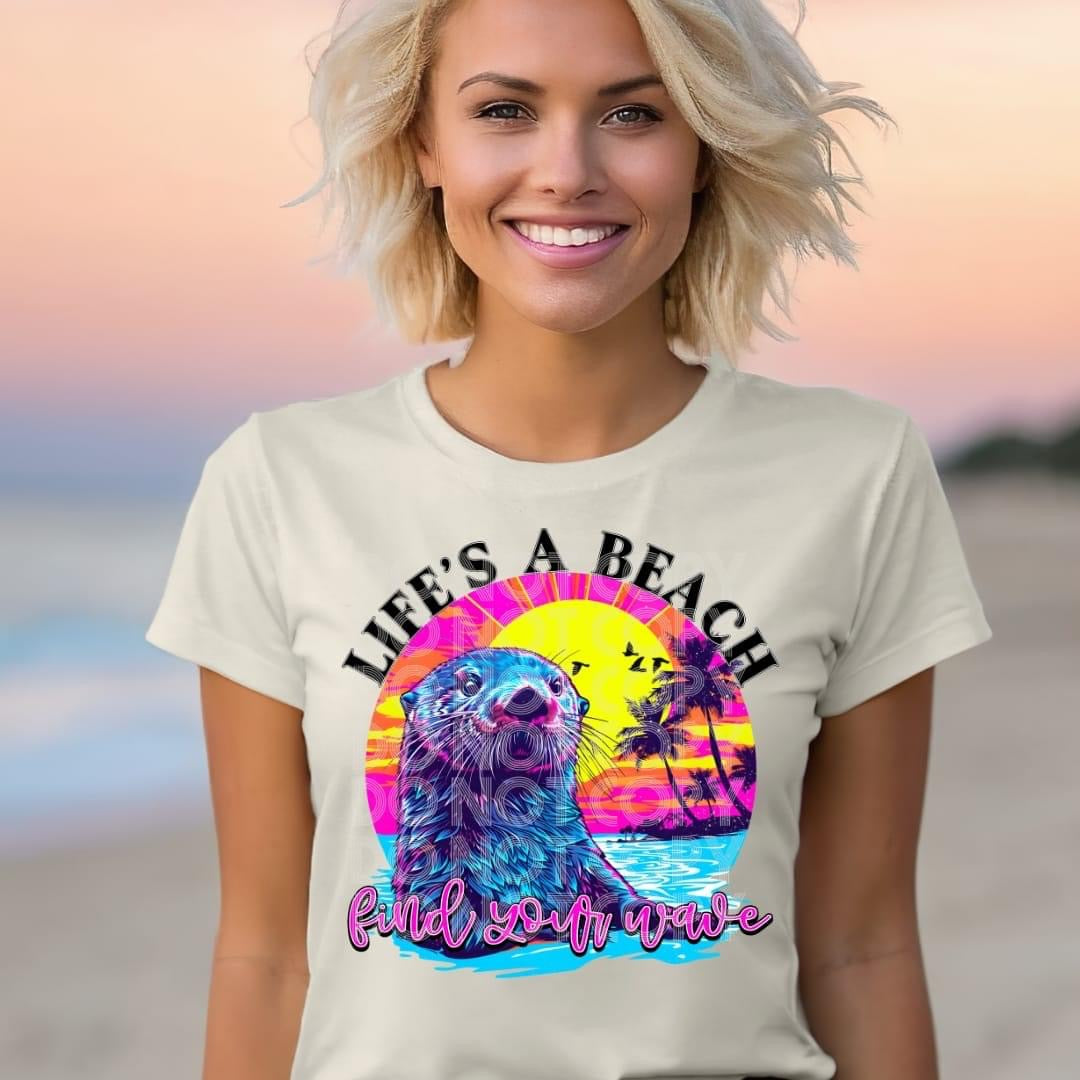 Life’s a beach find your wave Sub Print