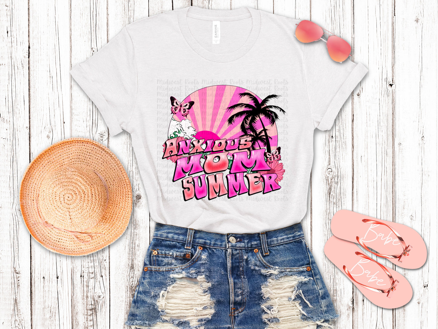Anxious Mom Summer Pink Sub Print