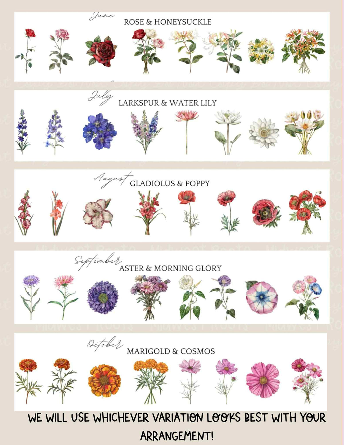 Pre Order Birth Flowers Blanket