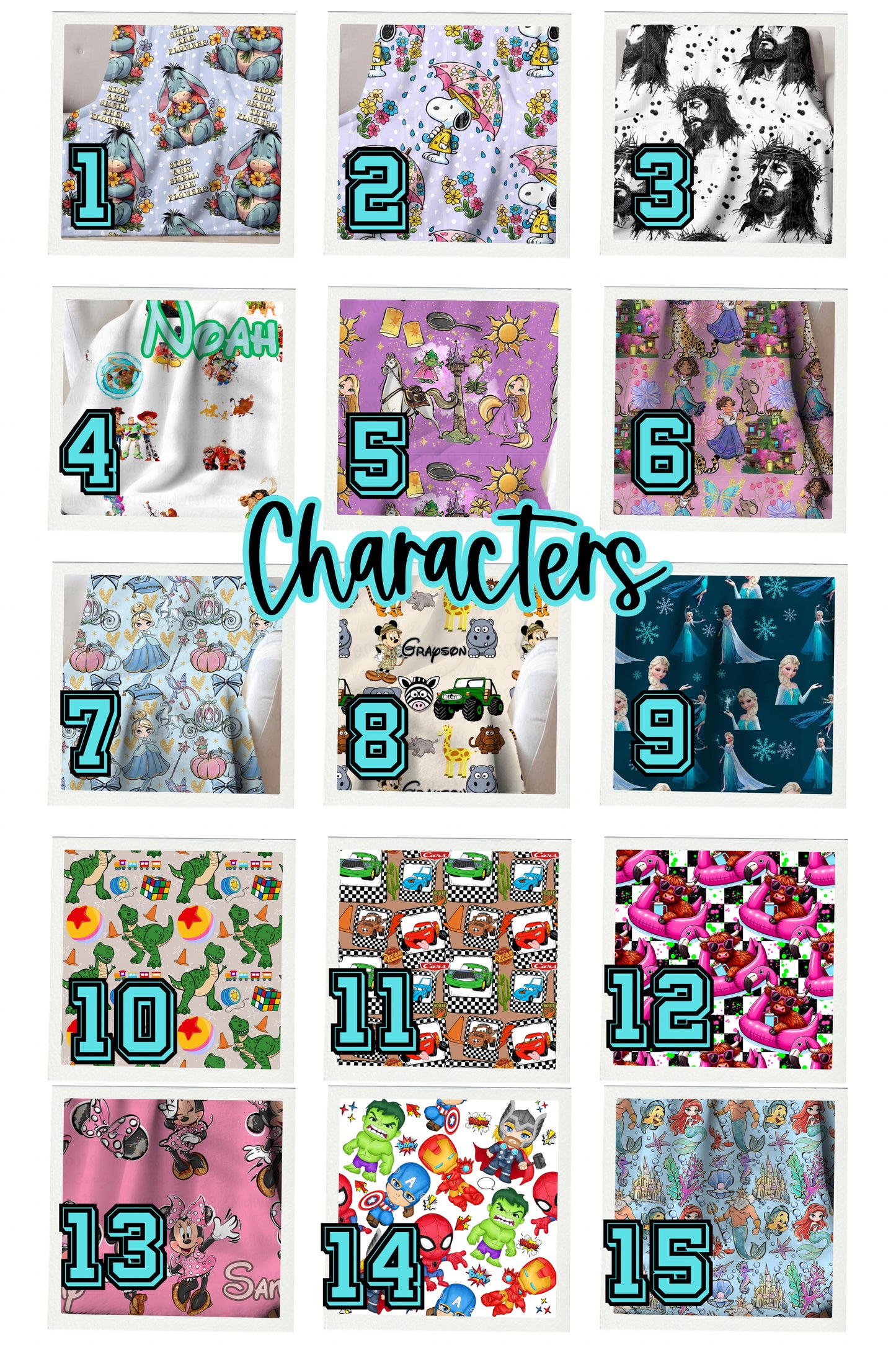 Pre Order Character Name Blanket