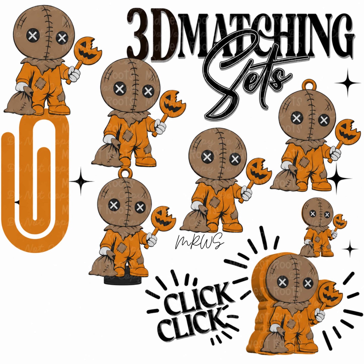 3D Printed Red Trick R Treat Sam