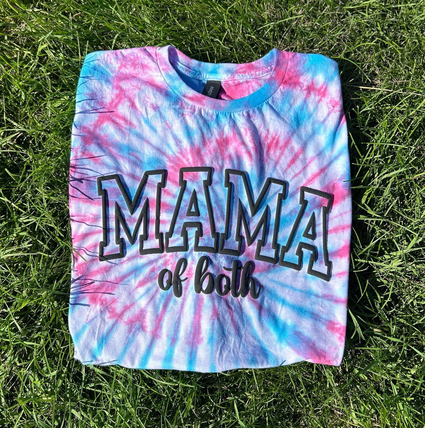 Mama Of Both Puff Print