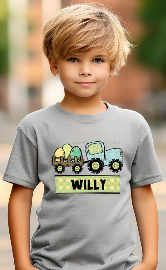 WS Completed Kids Boy Easter Tractor