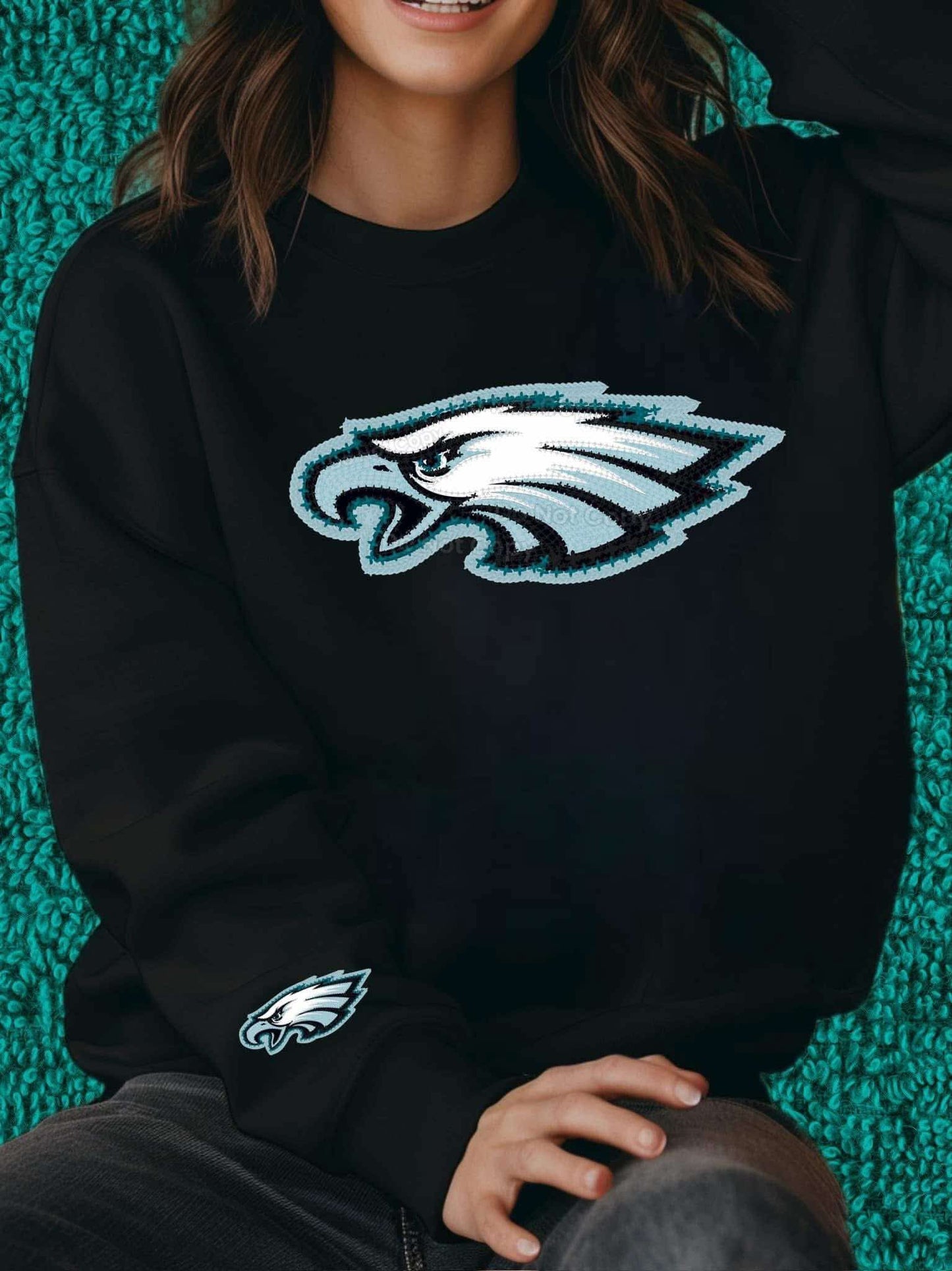 DTF Print - Eagles Stitched