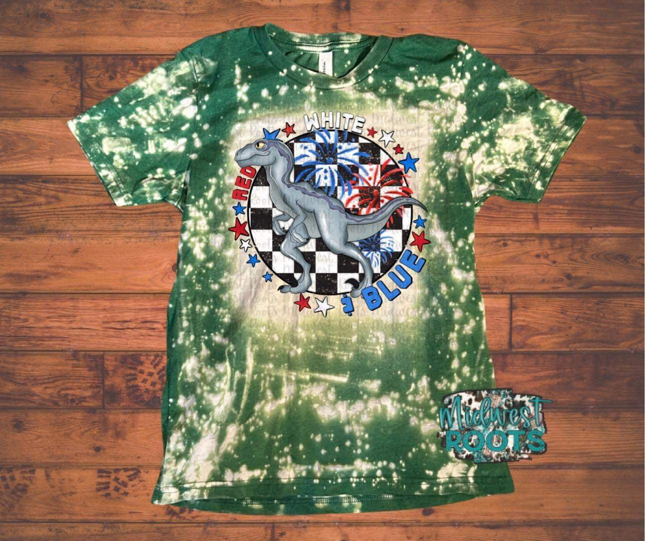 Kids Red White and Dino Top