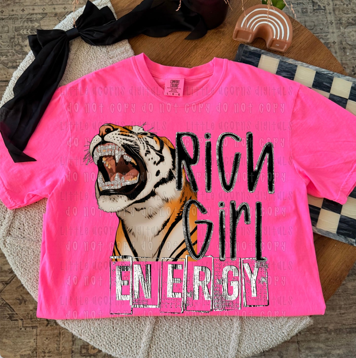 Rich Girl Energy with White Top