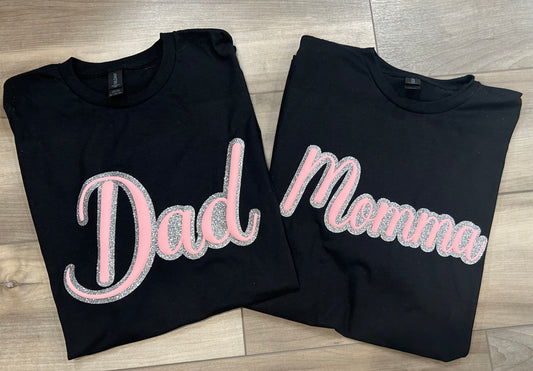 WS Completed Custom Multidimensional Glitter with Puff Printed Top