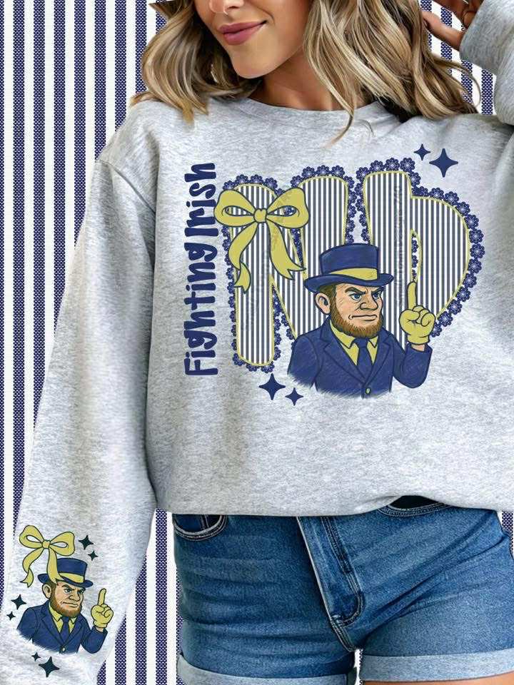 Fighting Irish Seersucker Top