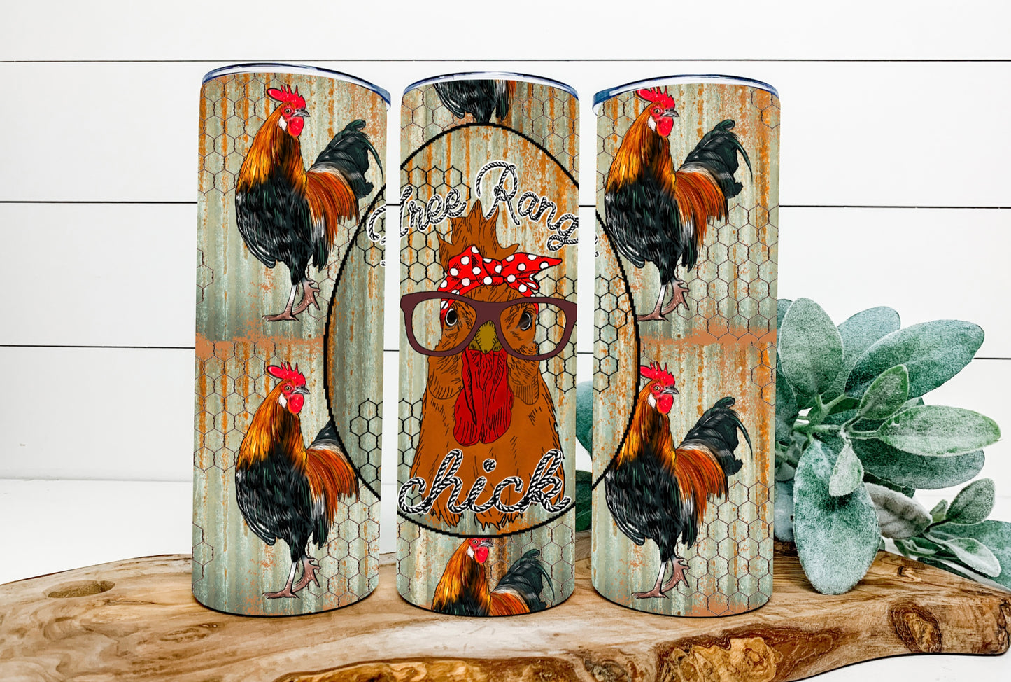 Free Range Chick Tumbler Sublimation Print