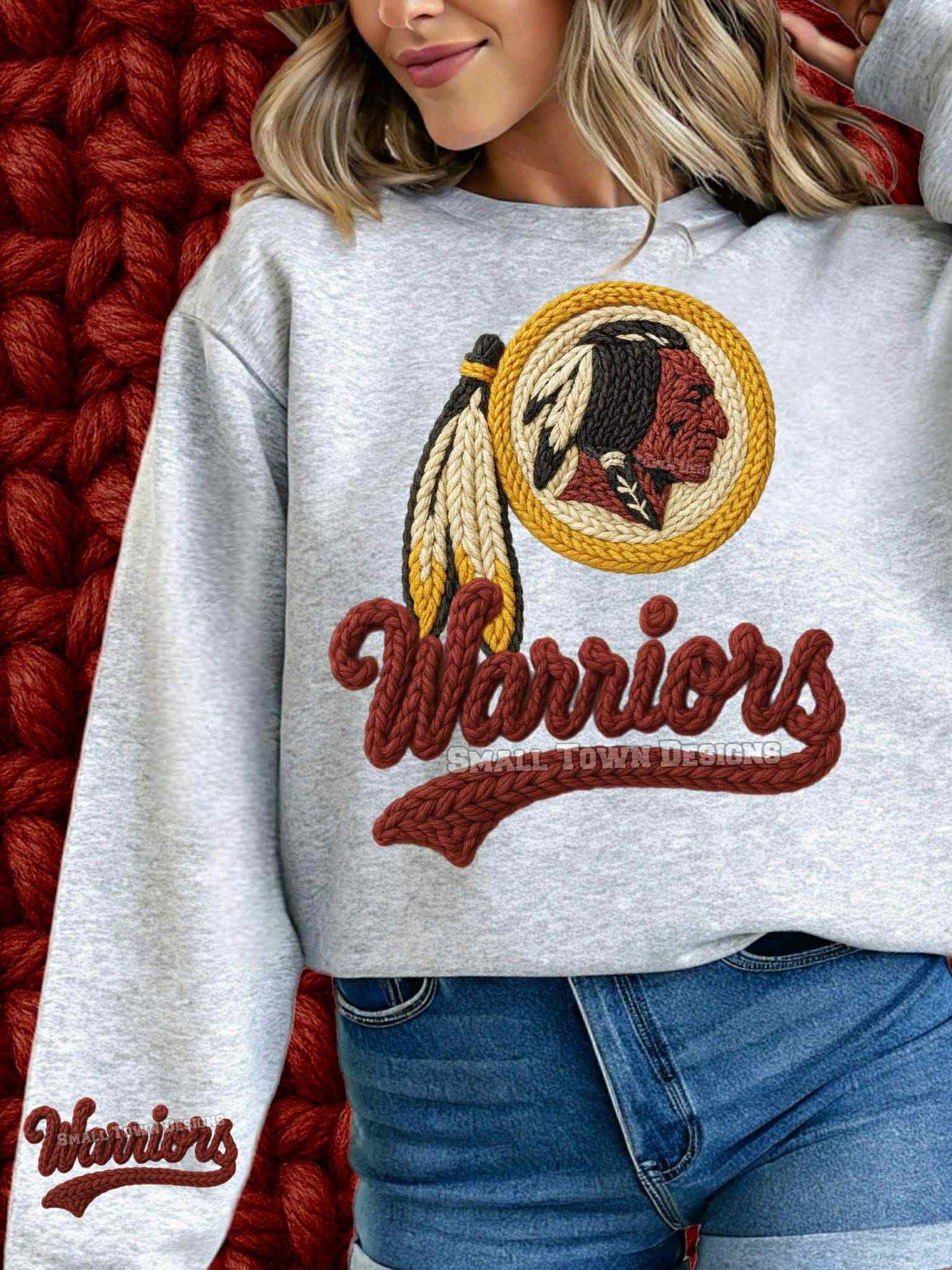 DTF Print - Faux Yarn W@rriors