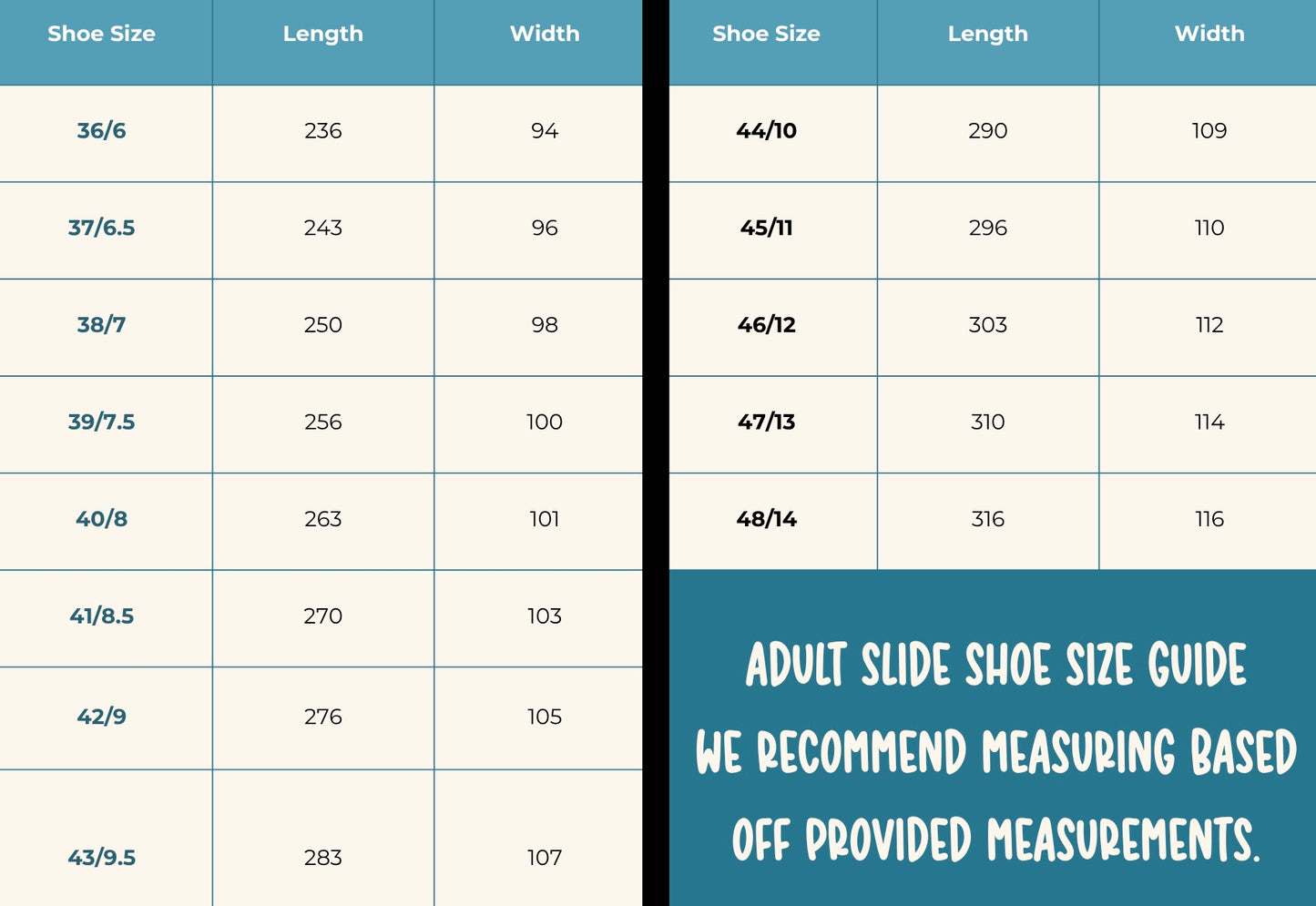 RTS Adult Slides Pattern