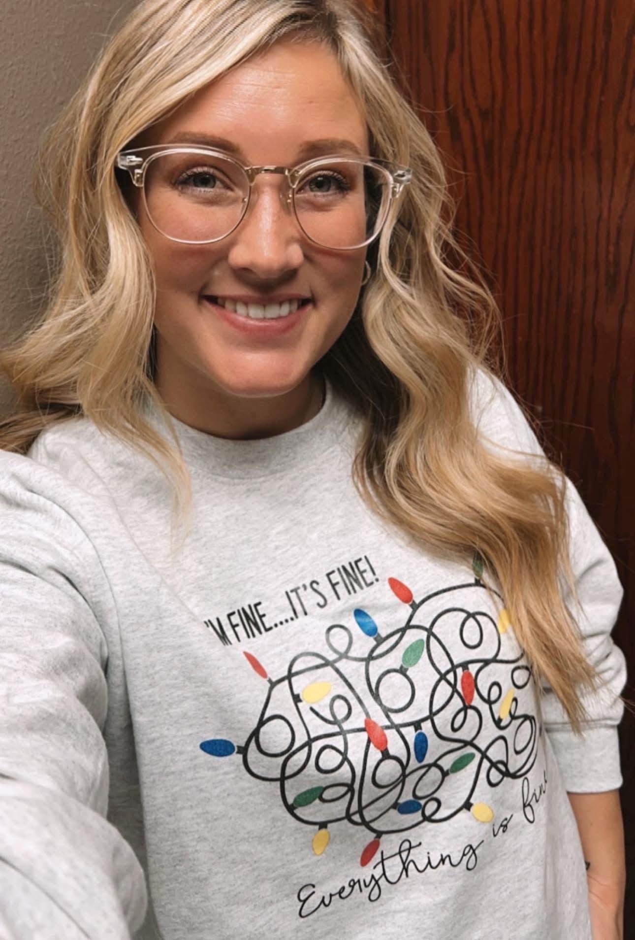 It’s Fine I’m Fine Everything’s Fine Christmas Top