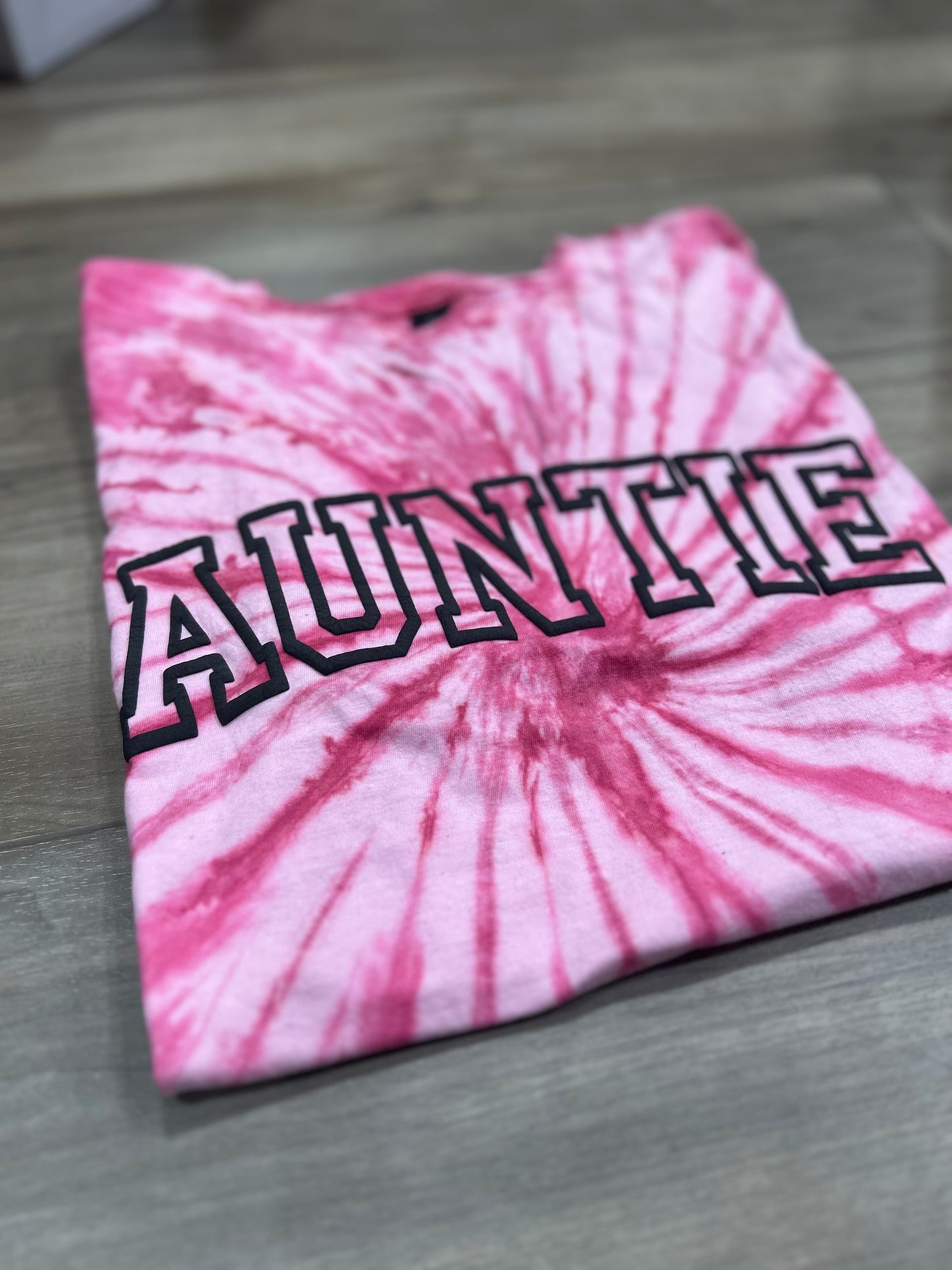 RTS Auntie Puff Tie Dye Pink