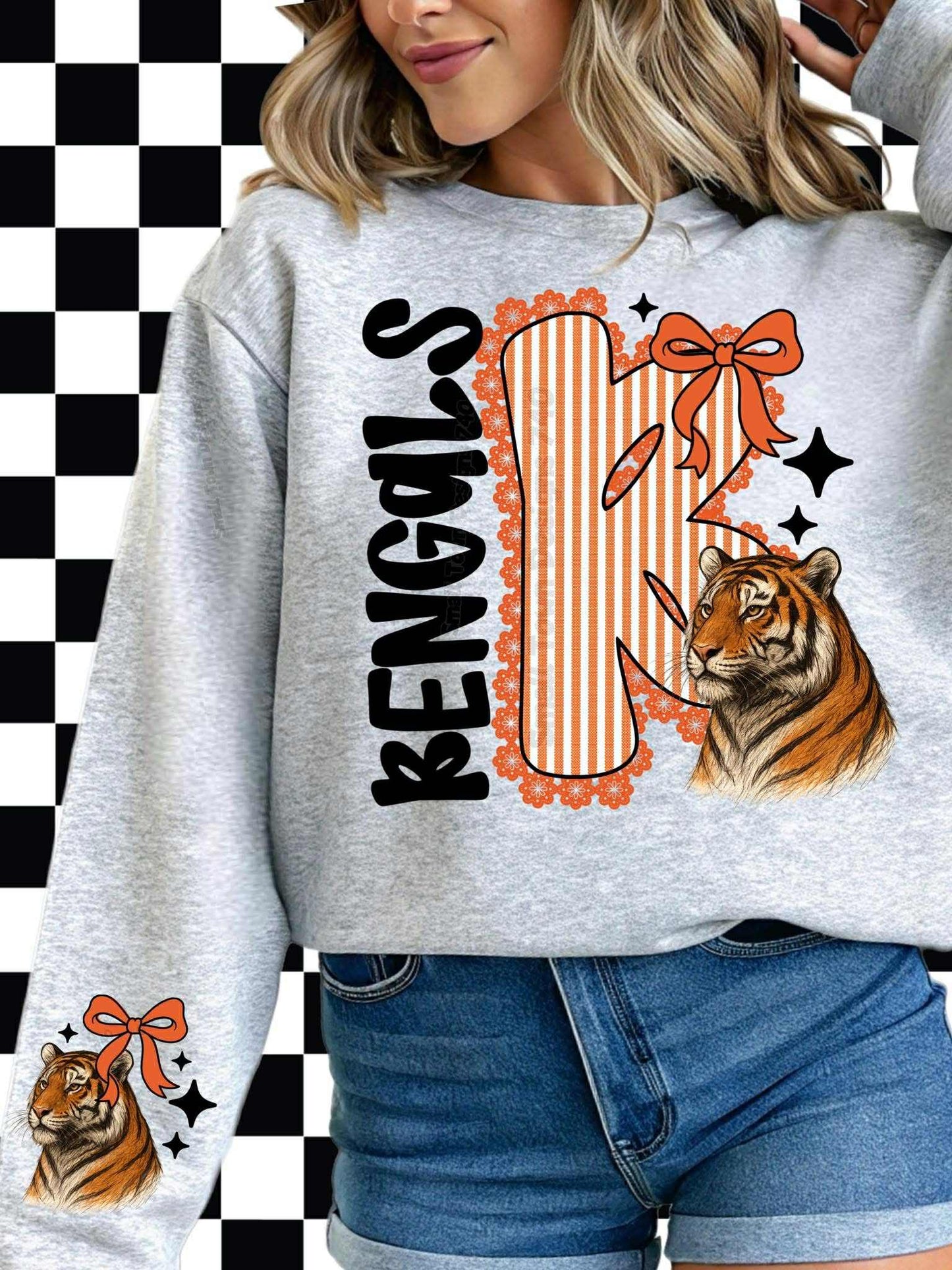 Bengals Seersucker Top