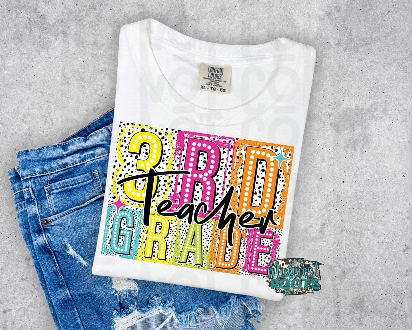 3rd Grade Bright Teacher Top