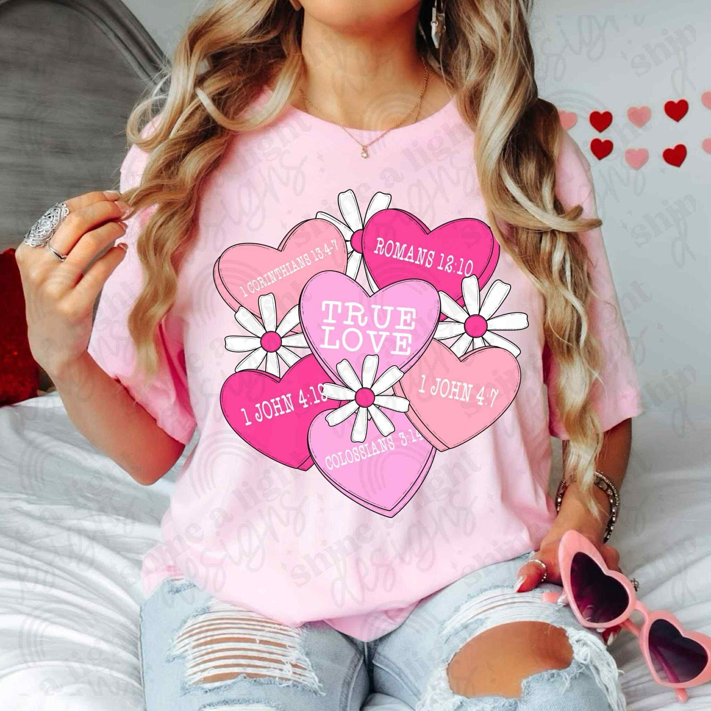 True Love Hearts Kids Top