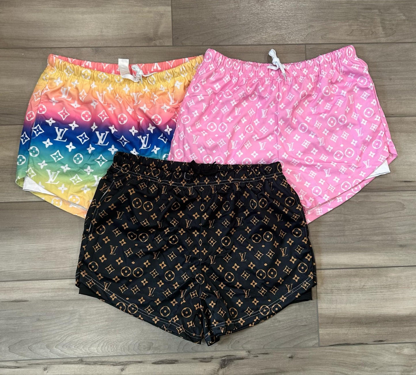 RTS Womens Patterned Double Layer Shorts
