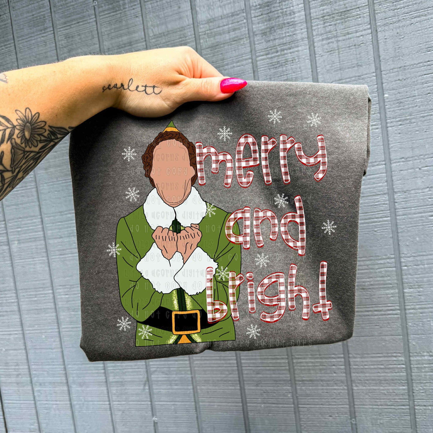 DTF Print- Merry & Bright