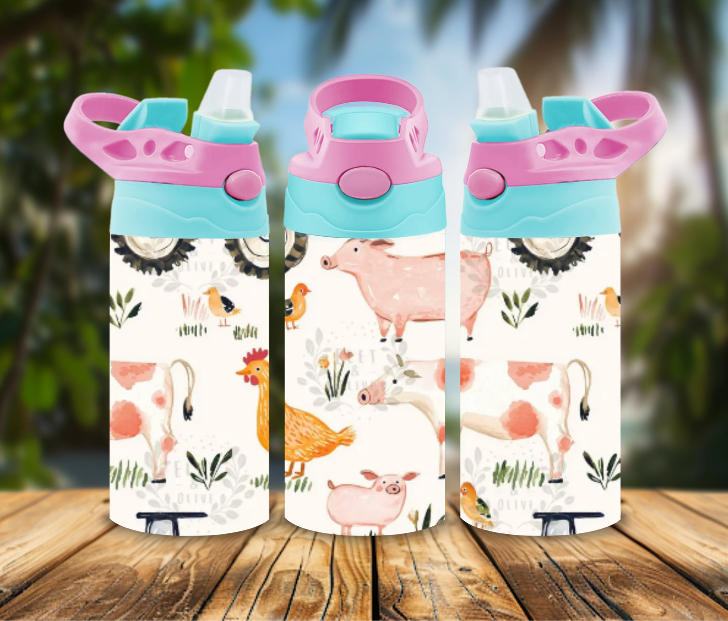 Pattern Kids Sippy or Waterbottle
