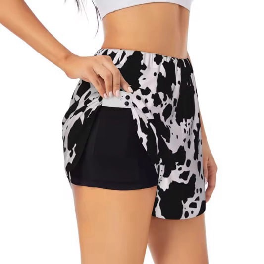 RTS Womens Patterned Double Layer Shorts