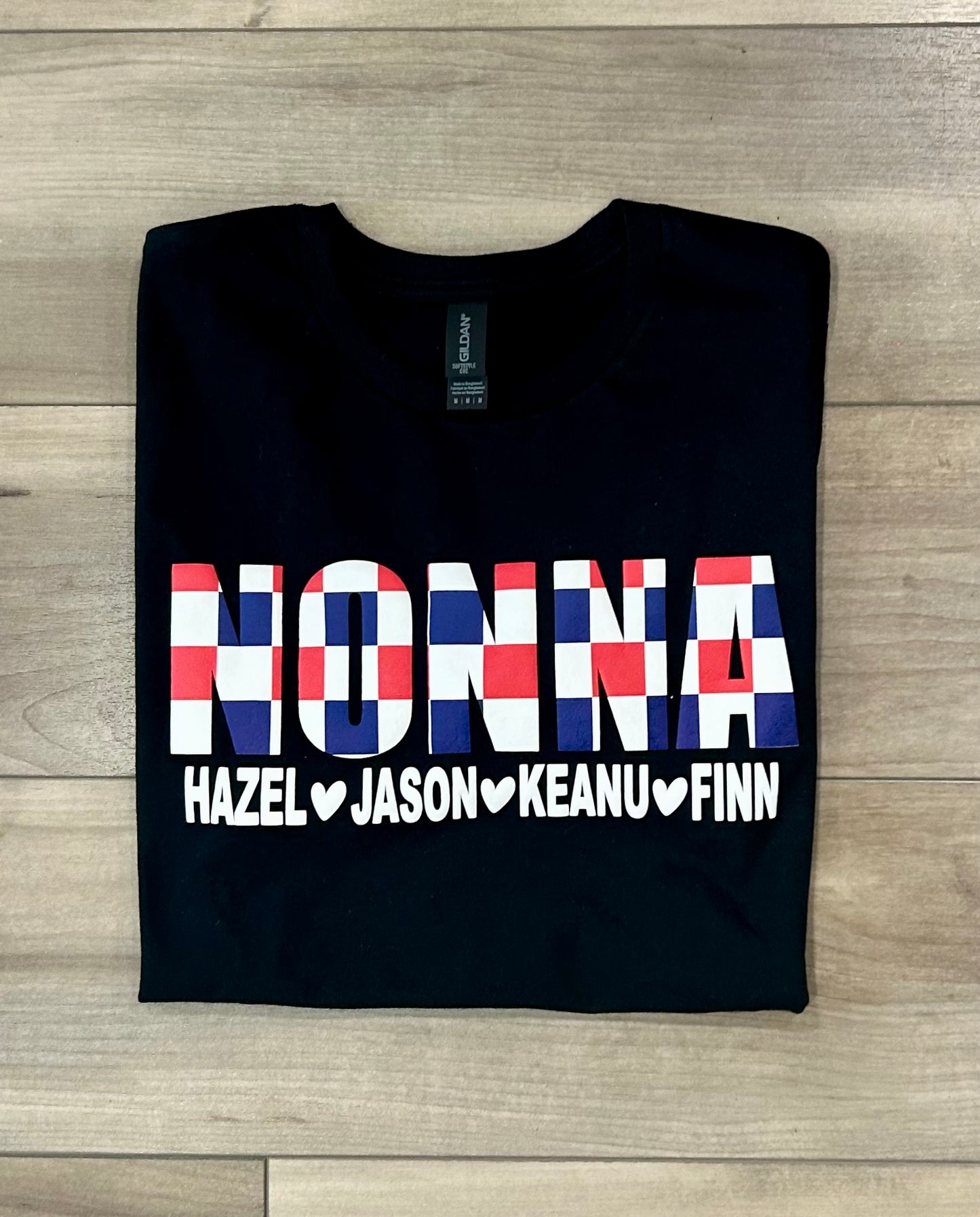 Custom RWB Printed Puff Print