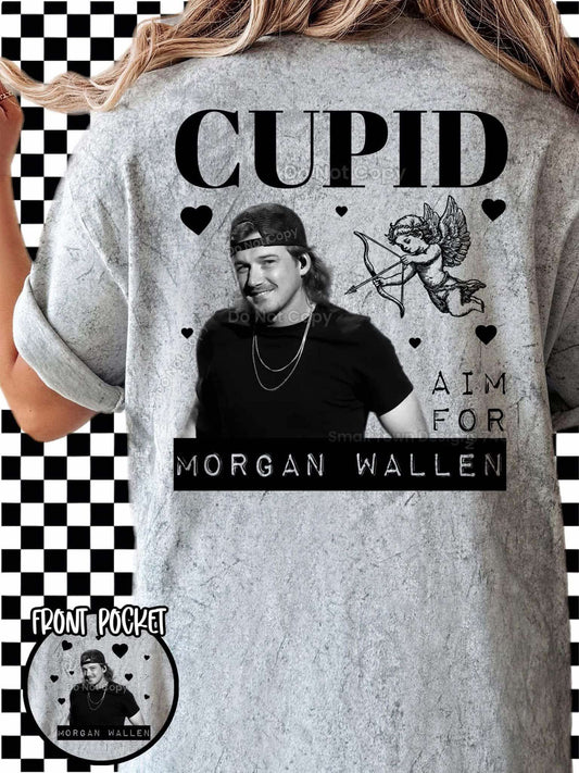 DTF Print - Cupid Aim For Morgan - Pocket Must be Ordered Seperate