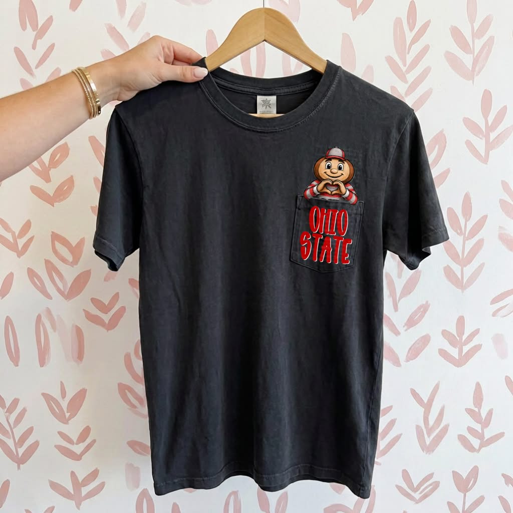 0hio St@te Pocket Peeper Kids Top