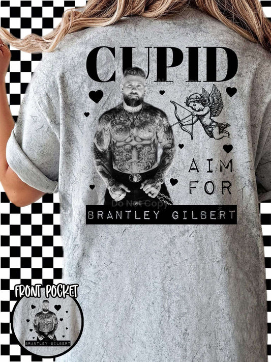 DTF Print - Cupid Aim For Brantley -  Pocket Must be Ordered Seperate