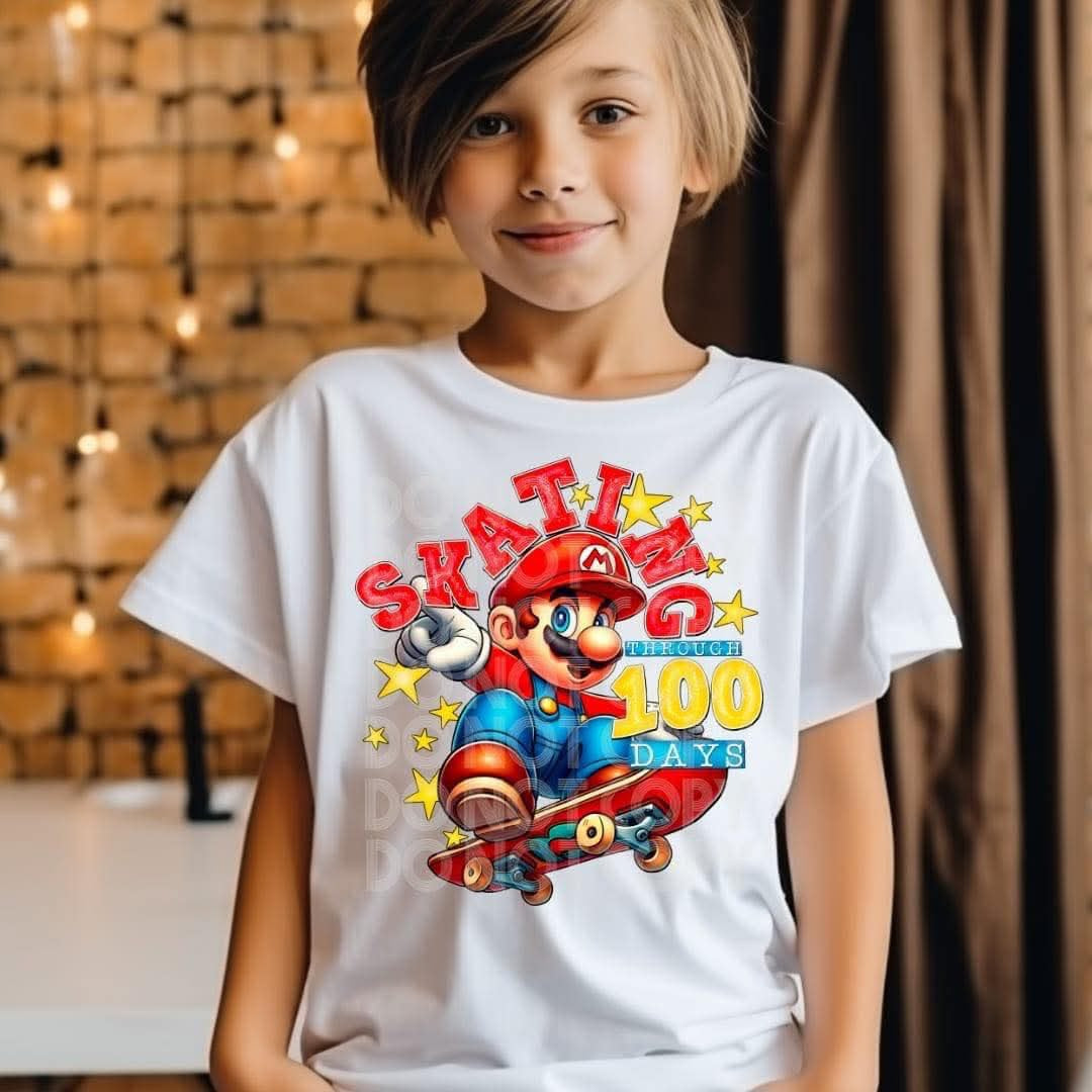 DTF Print - Skating through 100 days