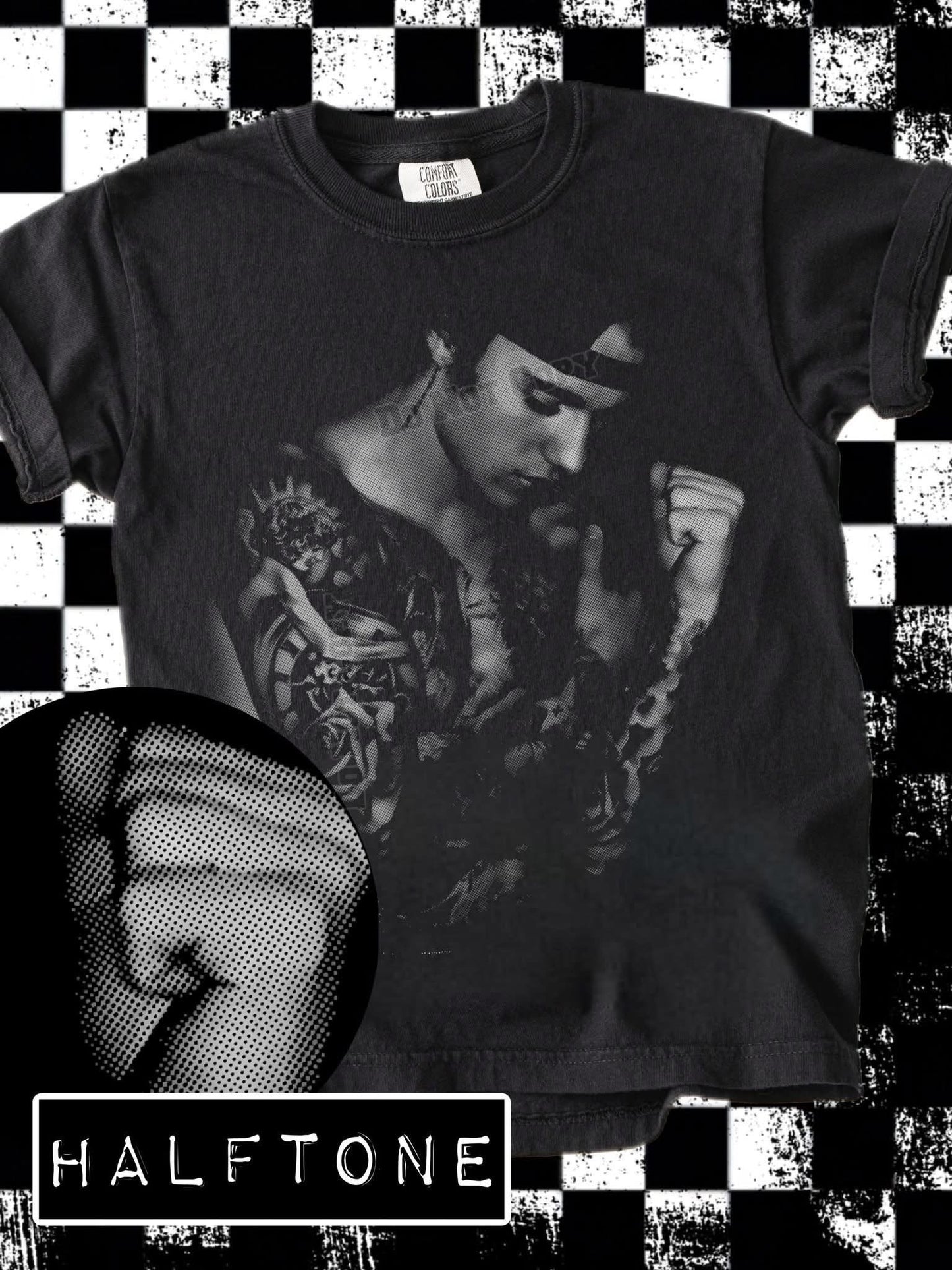 DTF Print - Halftone Ju$tin Bi3ber