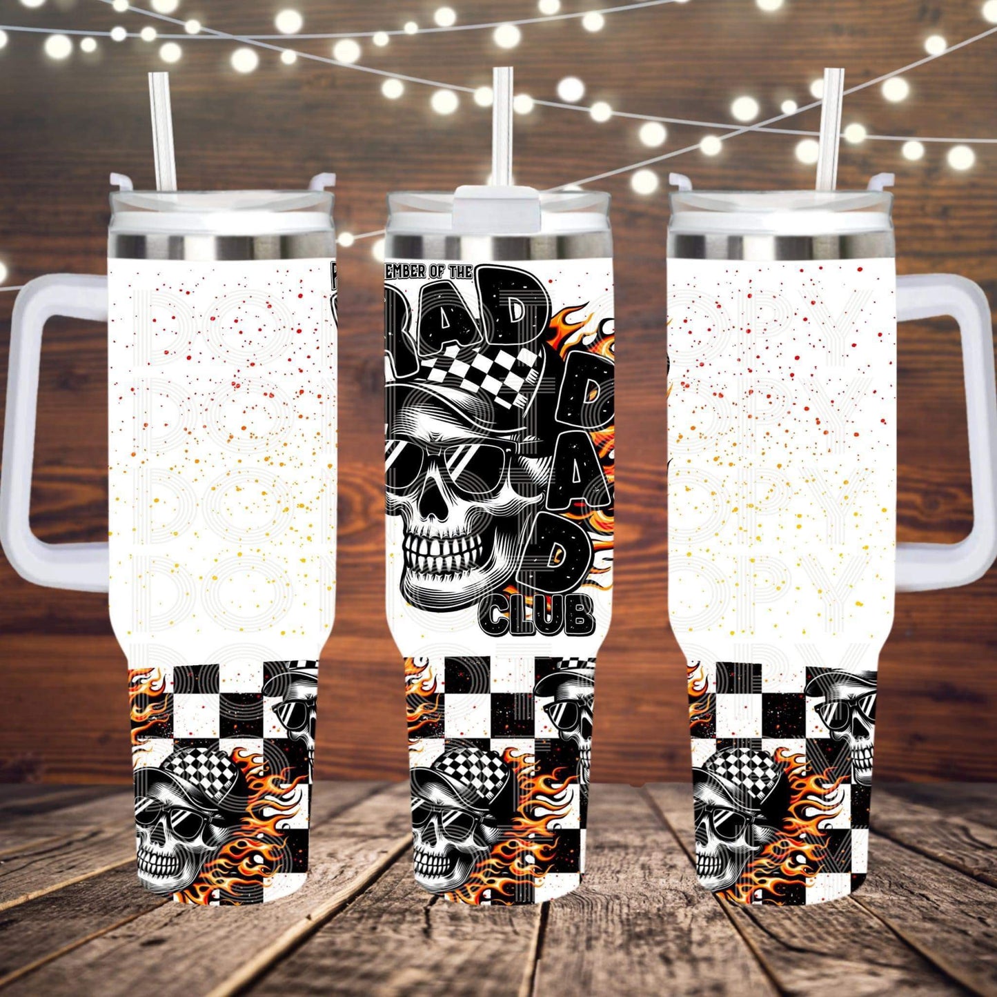 40oz Tumbler Rad Dad Sublimation Print