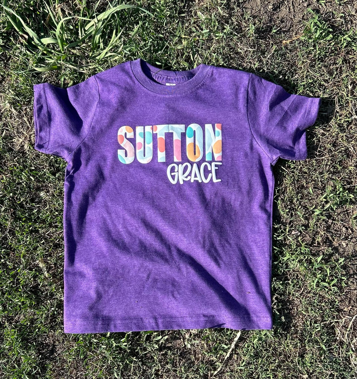 Custom Name Summer Leopard Puff Print