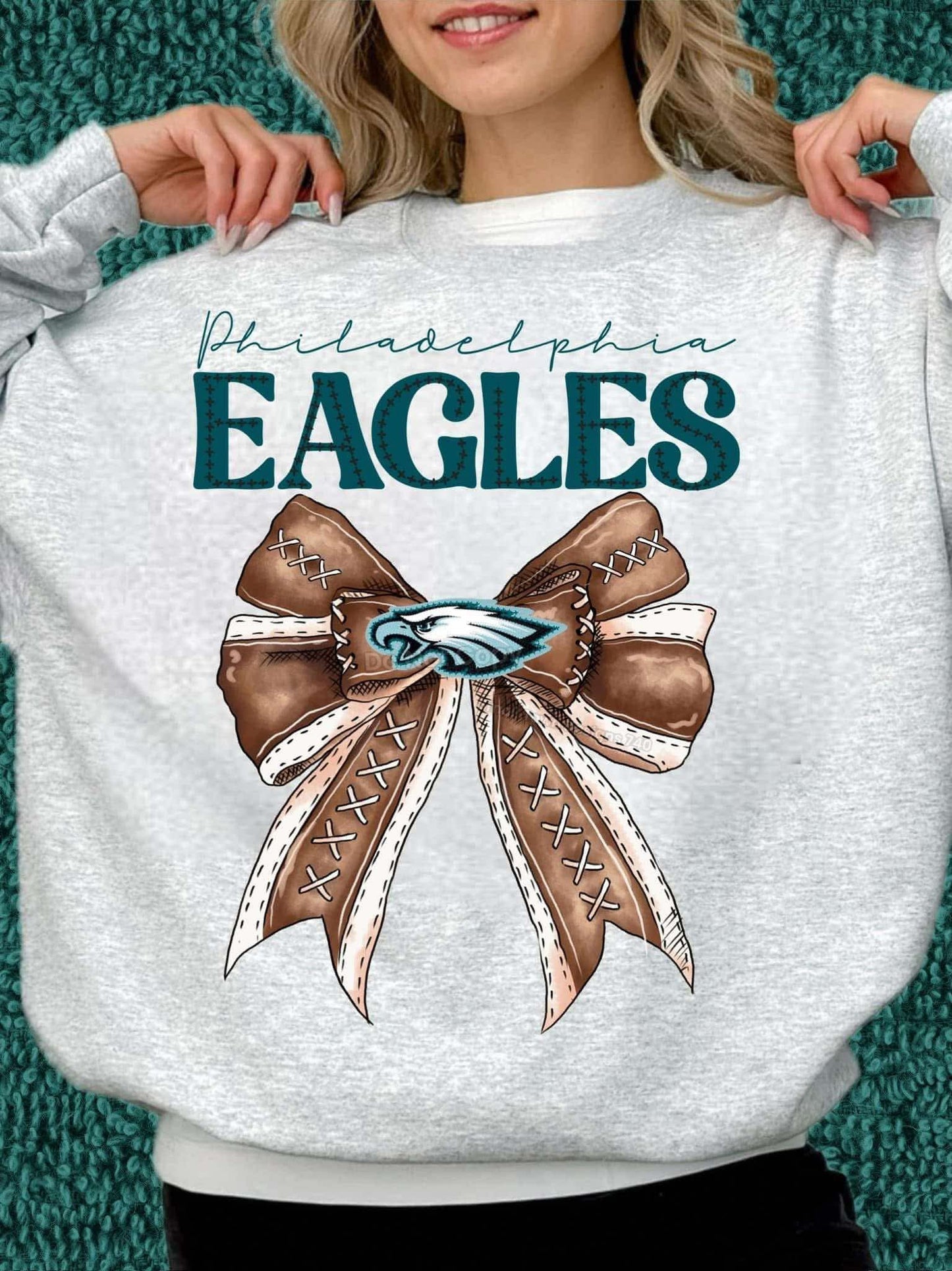 DTF Print - Eagles Bow