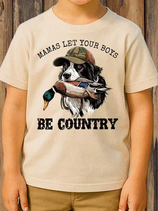 WS Completed Kid Top Mama Let Your Boys Be Country