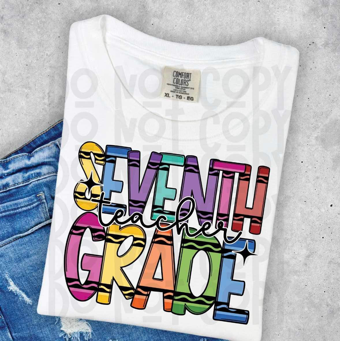 7th Grade Crayon Teacher Top