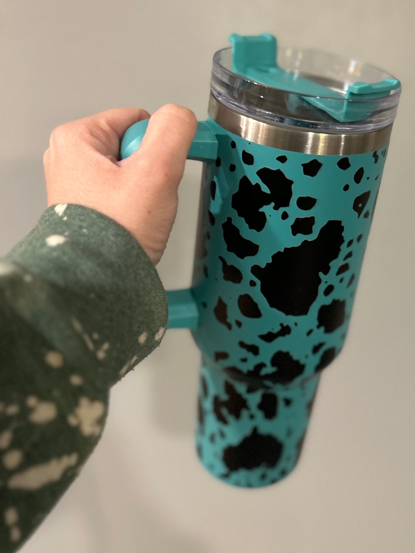 RTS Cow Print 40oz Tumbler