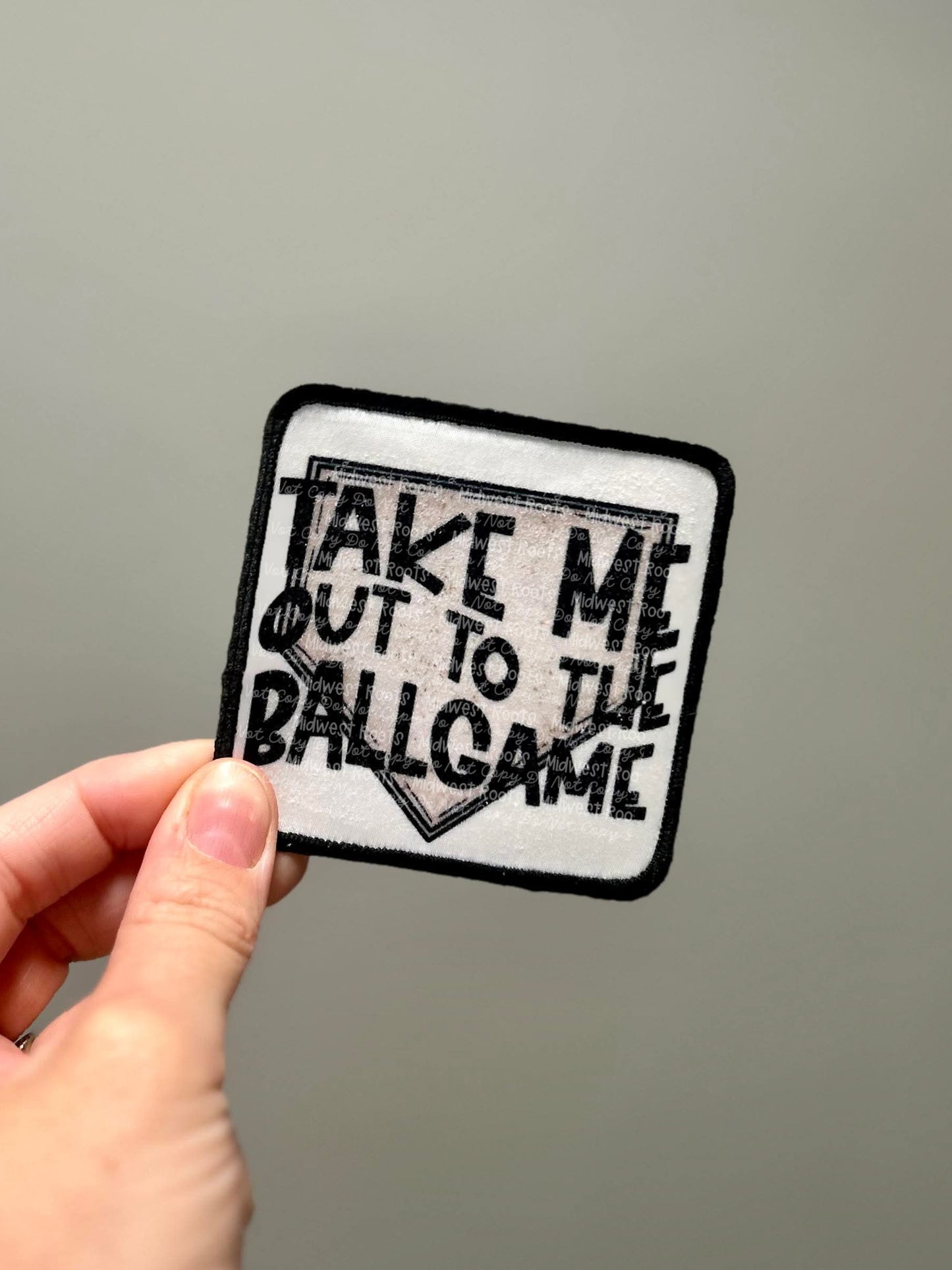 Take Me Out To The Ballgame Hat Patch