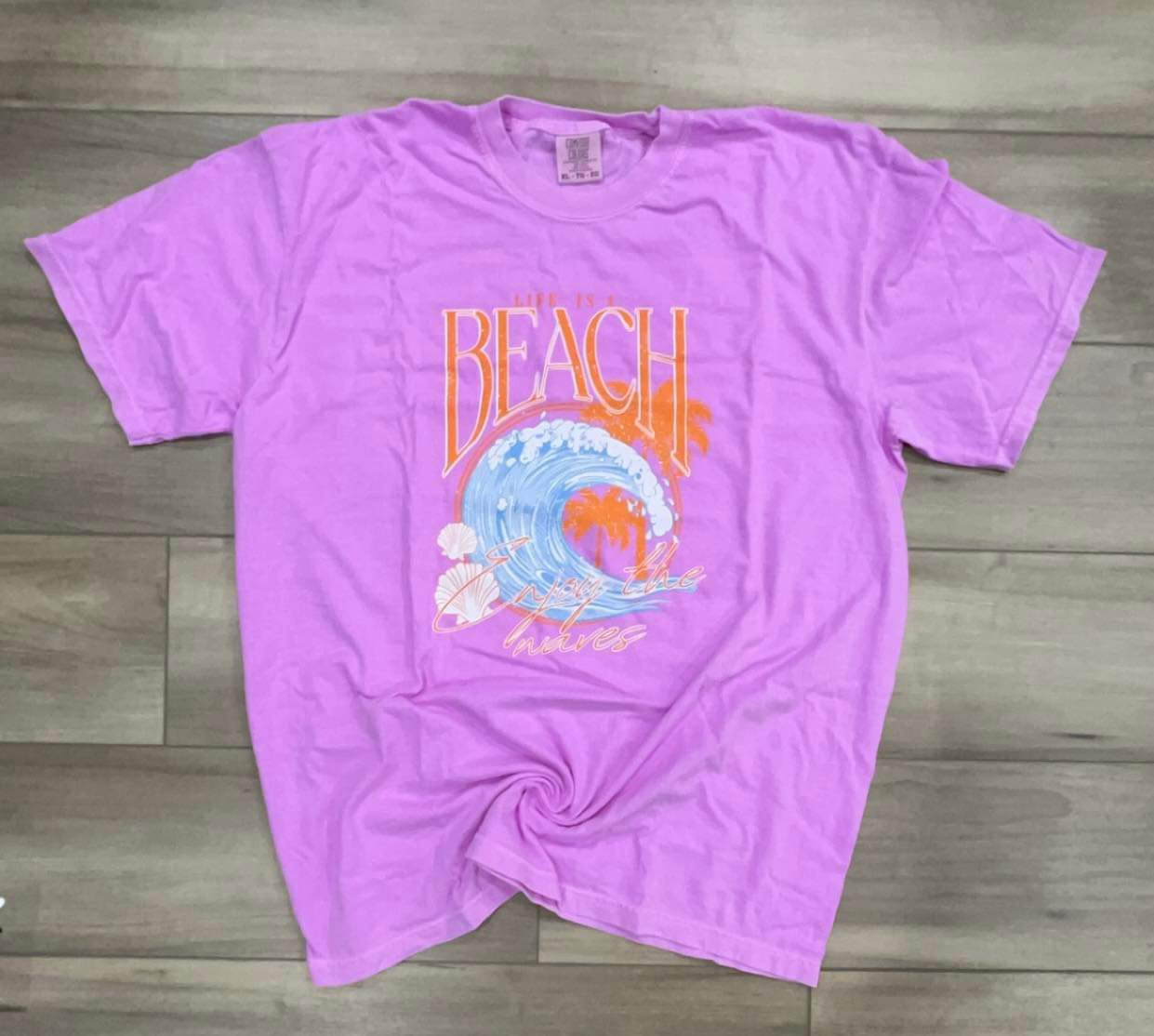 Life is a Beach, Enjoy the Waves Top