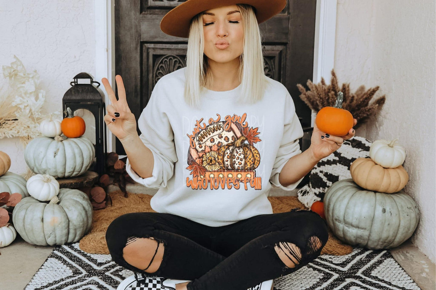 DTF Print - Just a girl who loves fall