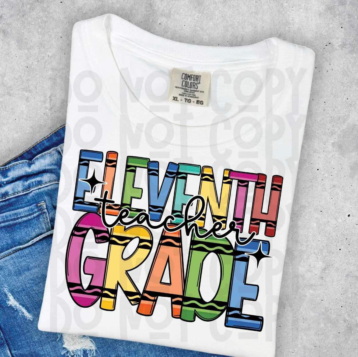 11th Grade Crayon Teacher Top