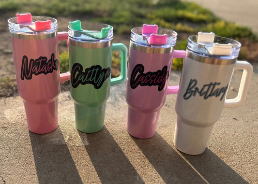 WS Completed Custom 40oz Shimmer Tumbler