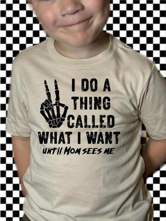 WS Completed Kid Top I Do A Thing Called What I Want